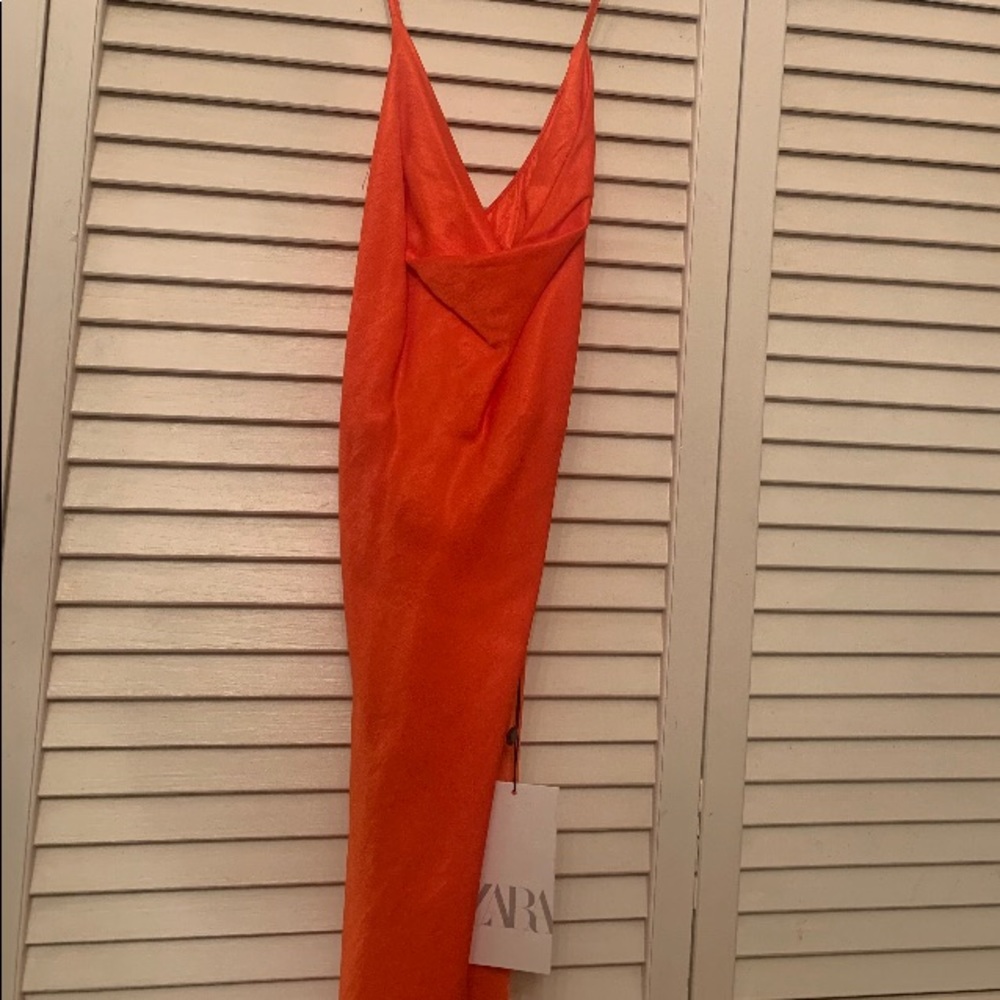 Red Silky Dress